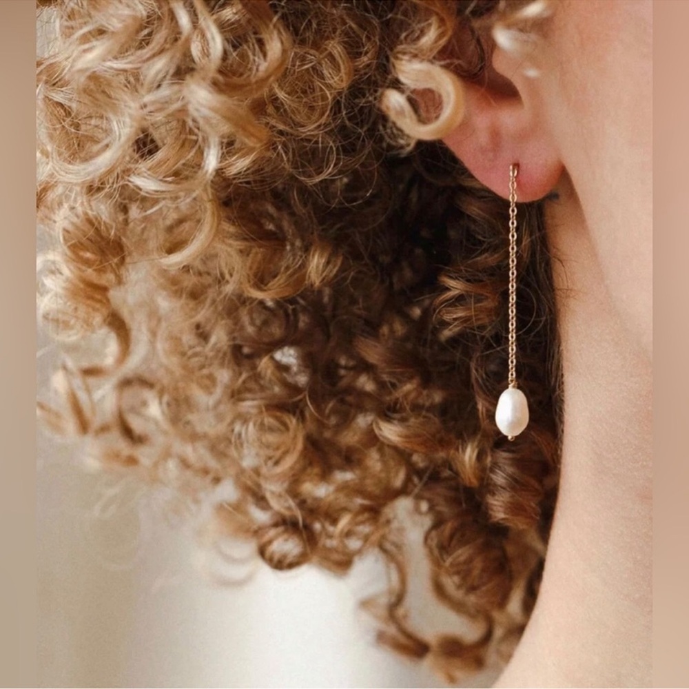 RAMLA Pearl Pendant Earrings